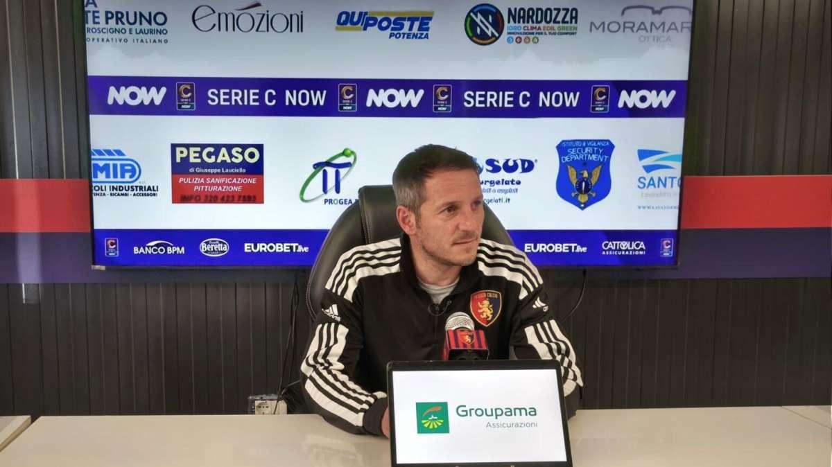 Potenza, De Giorgio: "La partita contro la Casertana dirà tanto sul nostro piazzamento in classifica"