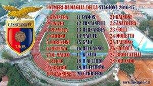 Numeri Casertana campionato 