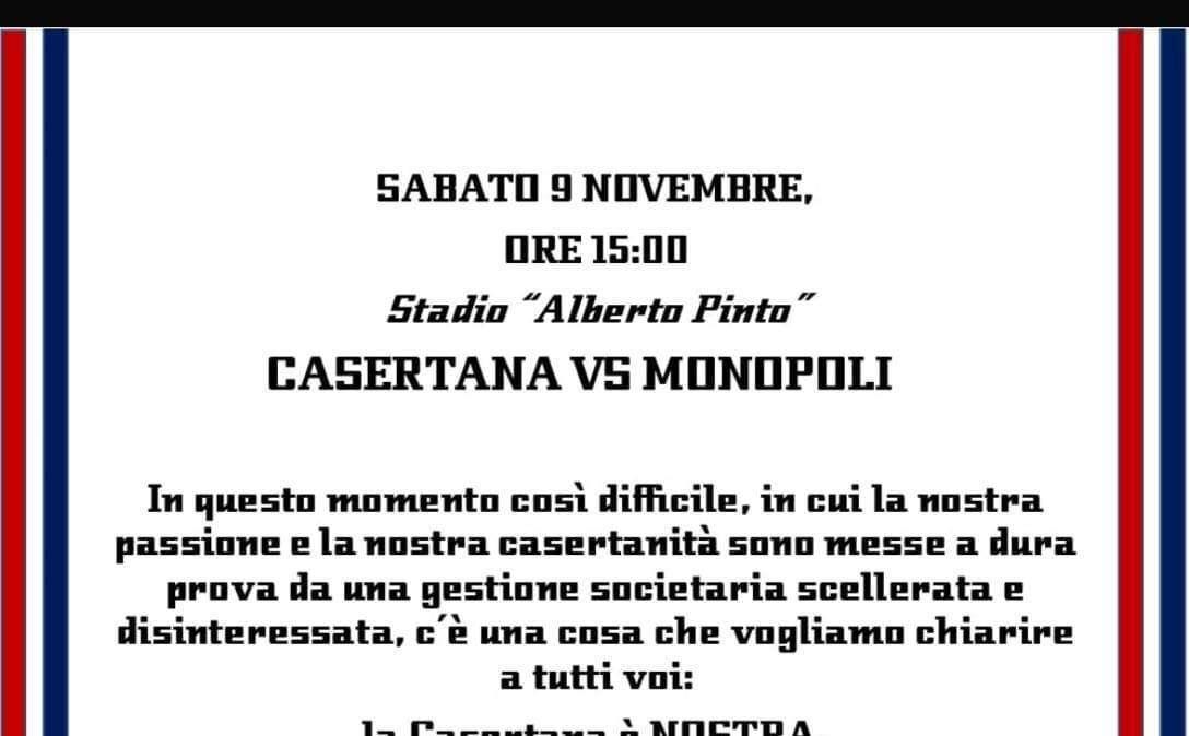 Comunicato tifosi Casertana 