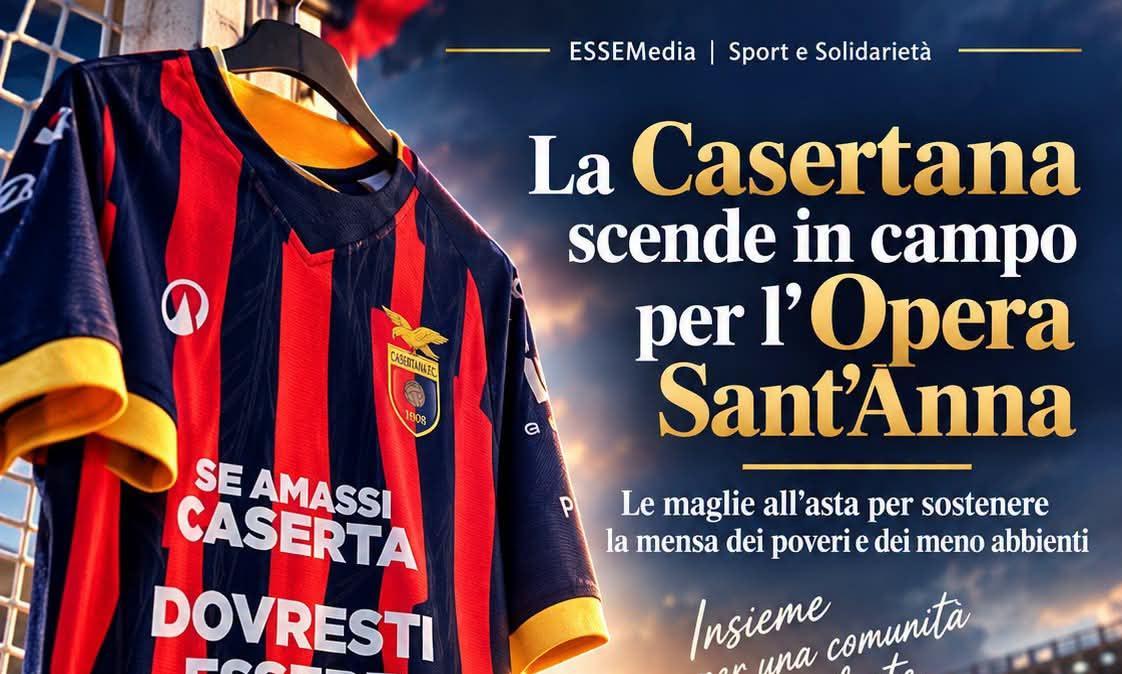 La Casertana al fianco dell’Opera Sant’Anna