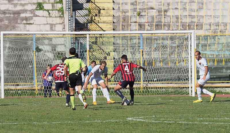 Una fase della gara di ieri