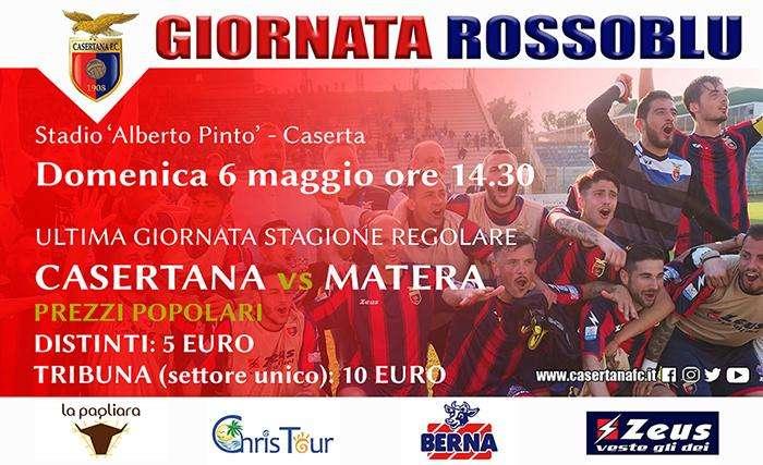 La Casertana vuole riempire il Pinto: contro il Matera prezzi stracciati per tribuna e distinti