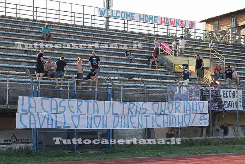 Lo striscione per Cavallo