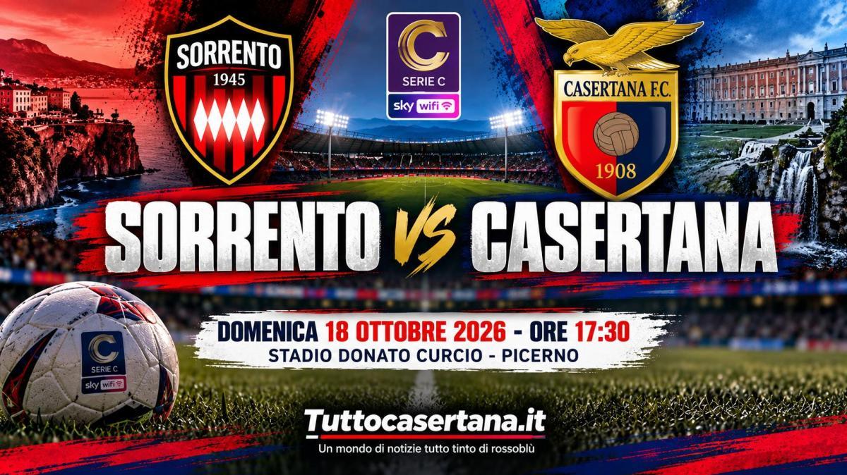 DIRETTA / Sorrento-Casertana, calcio d'inizio ore 17:30