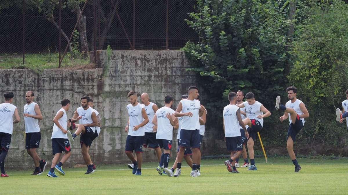 Una fase dell'allenamento 