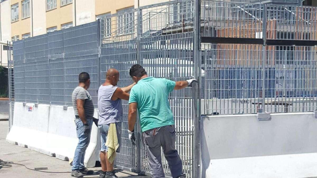  I lavori allo stadio Pinto 