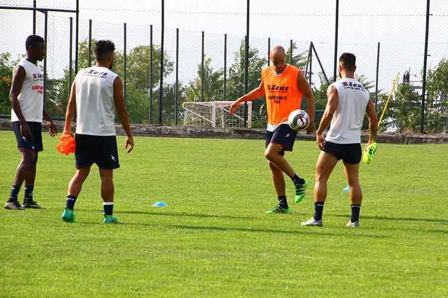 La Casertana in allenamento