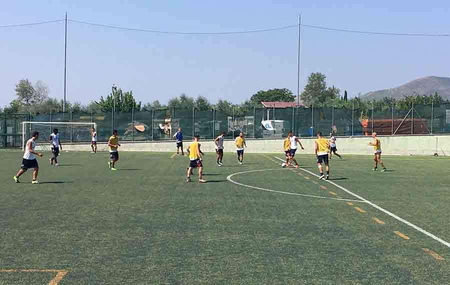La Casertana in allenamento
