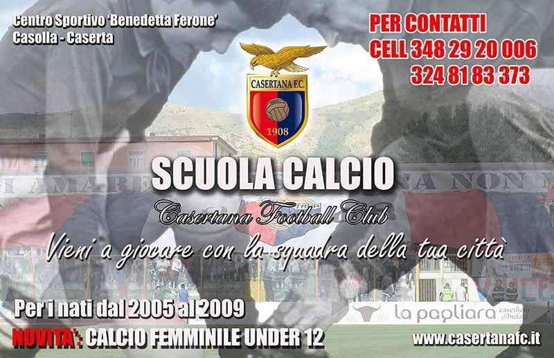 Il 21 Agosto via alle preiscrizioni per la Scuola Calcio Casertana 