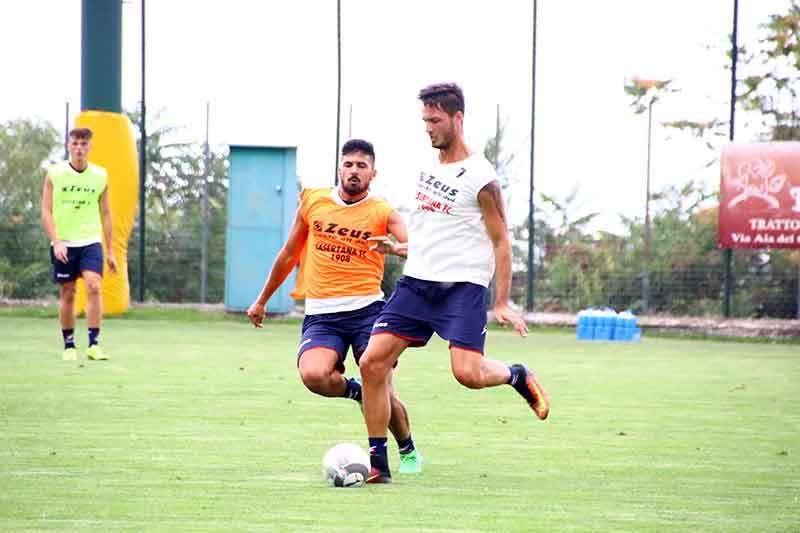 Una fase dell'allenamento