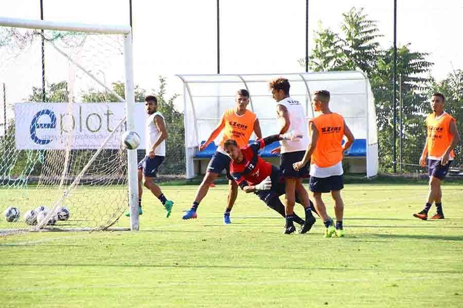 Un momento della partitina