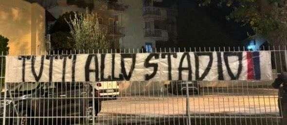 Striscione tifosi Casertana