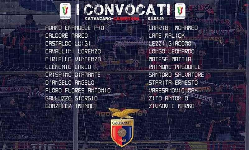 I convocati per Catanzaro, questione di ore per l'addio a Pinna