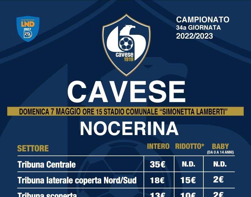 Verso Cavese-Nocerina, al via la prevendita dei biglietti