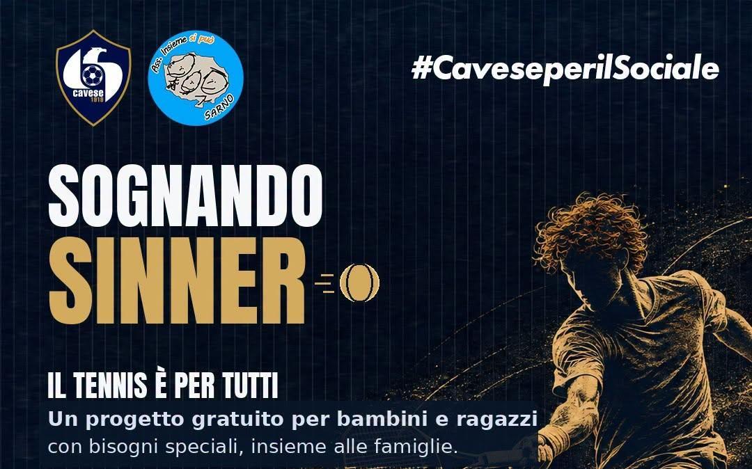 Cavese, il club promuove “Sognando Sinner”: tennis gratuito per bambini con bisogni speciali