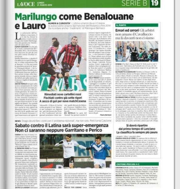 Marilungo come Benalouane. La Voce di Romagna