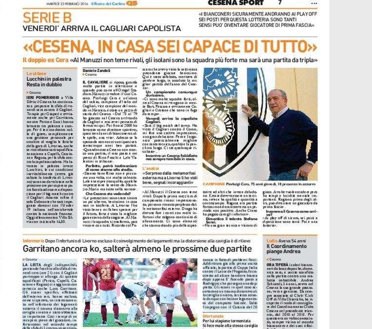 “Cesena, in casa sei capace di tutto” – Il Resto del Carlino