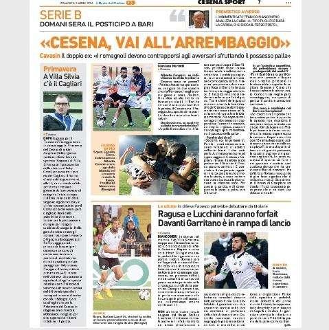 Cavasin: “Cesena, vai  all’arrembaggio”