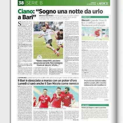 Ciano: “Voglio la A con il Cesena”. La Voce di Romagna