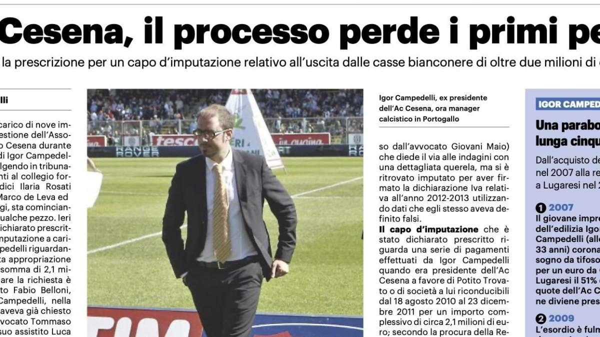 AC Cesena, prima vittoria per Igor Campedelli 