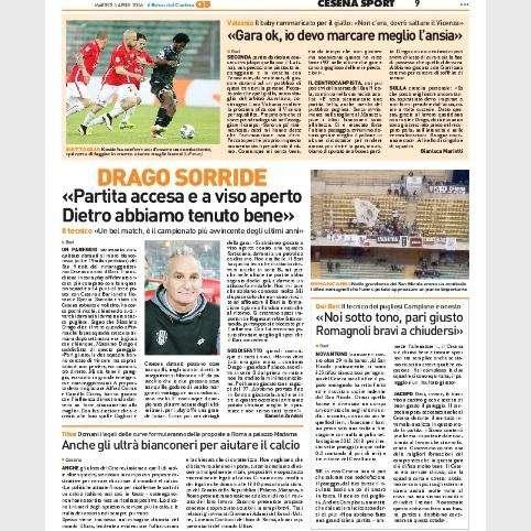Drago sorride. Il Resto del Carlino