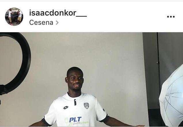 Donkor come Ibrahimovic (su Instagram)