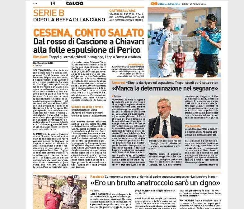 Il conto è salato. Il Resto del Carlino