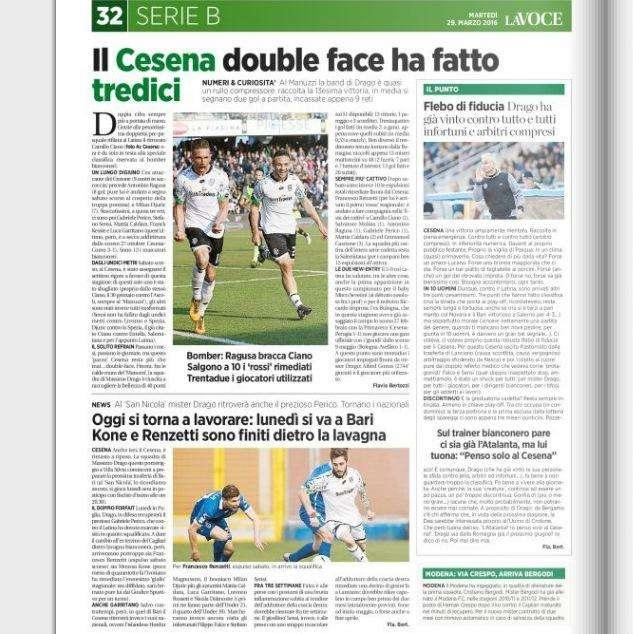 Il Cesena double face ha fatto tredici - La Voce di Romagna