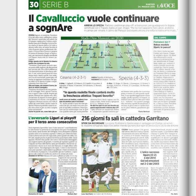 Il Cesena vuole continuare a sognare – La Voce di Romagna