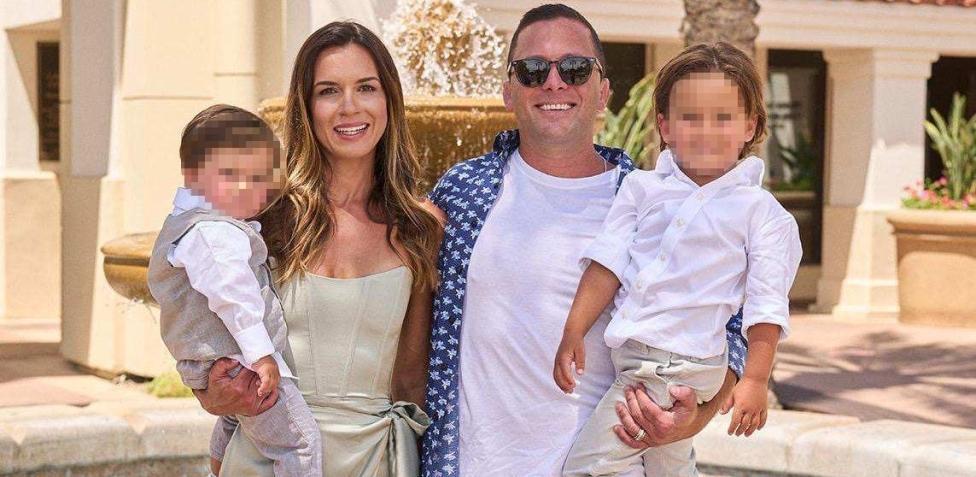 Mike Melby con la famiglia