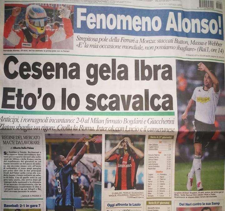 Quando Ibra sbagliò il rigore al Manuzzi