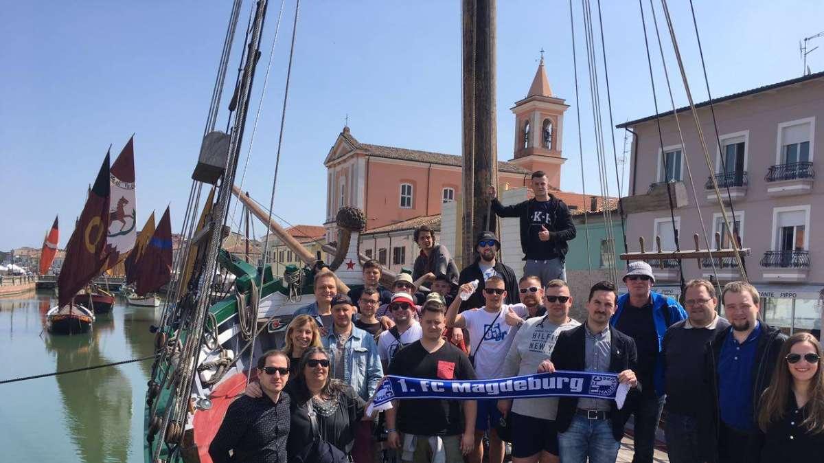 FOTONOTIZIA: Tifosi di Cesena e Magdeburgo a Cesenatico