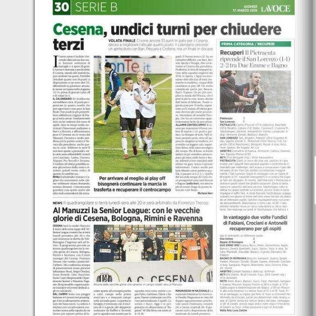 Undici turni per chiudere terzi. La Voce di Romagna
