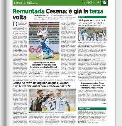 Remuntada Cesena: è già la terza volta. La Voce di Romagna
