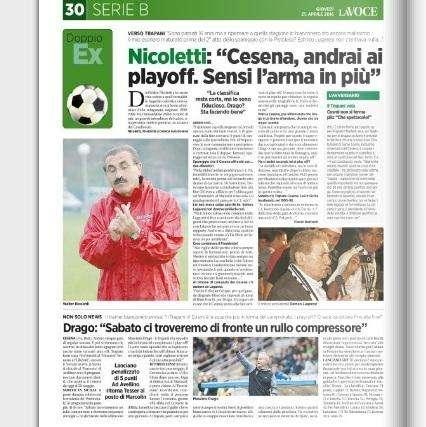 “Cesena, andrai ai play-off”. La Voce di Romagna