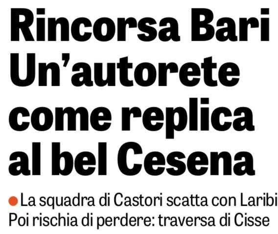 La Gazzetta dello Sport: "Pari tutto sommato prevedibile"