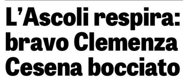 La Gazzetta dello Sport: "Cesena bocciato"