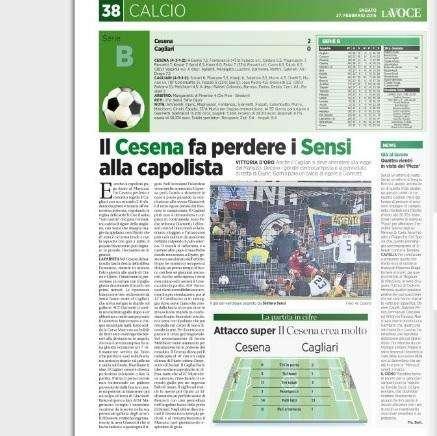 Il Cesena fa perdere i Sensi alla capolista - La Voce di Romagna
