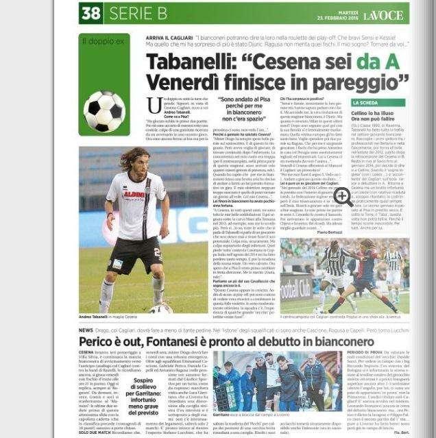 “Cesena sei da A e venerdì finisce in pareggio” – La Voce di Romagna