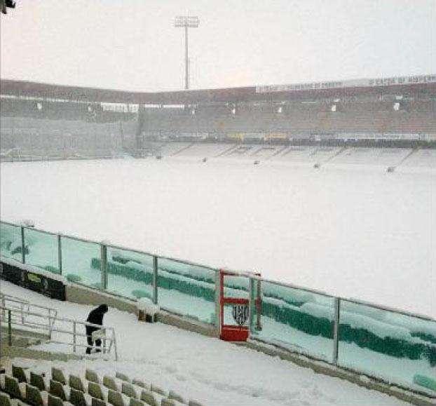 Rinviata per neve Cesena-Catania