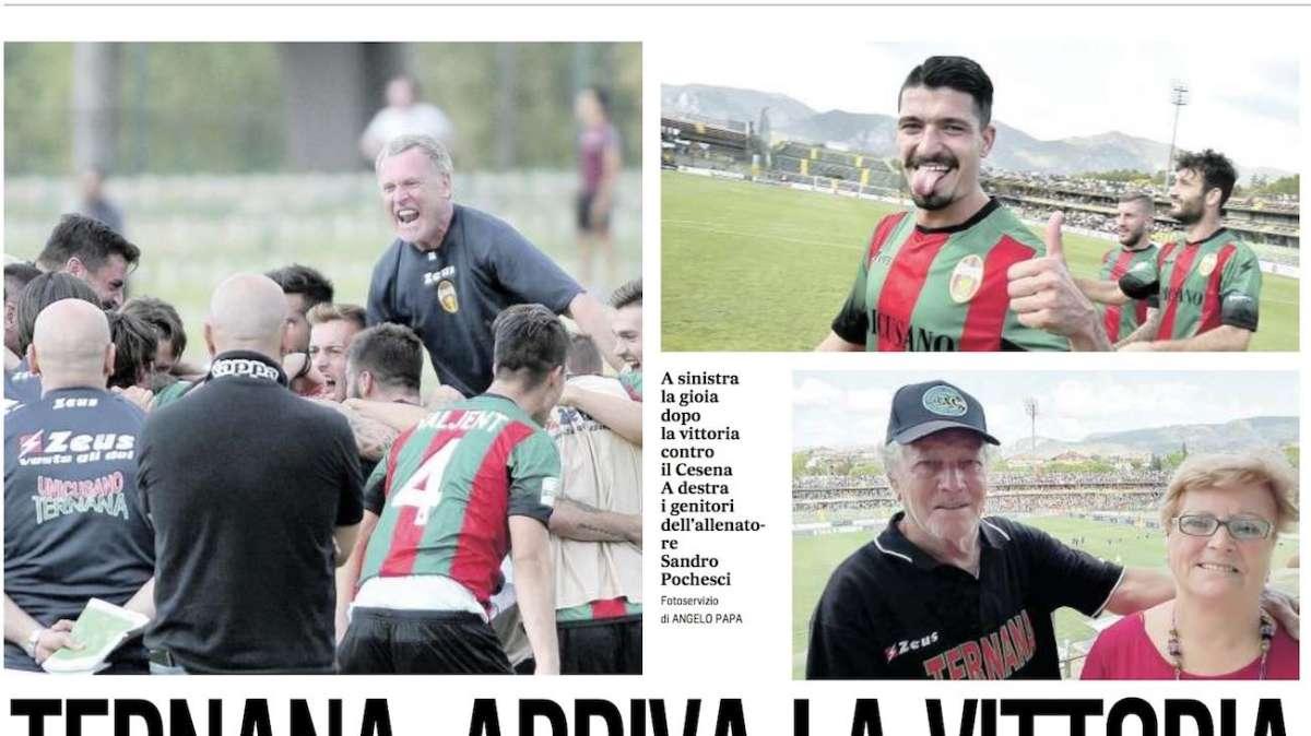 Il Messaggero: "Ternana, arriva la vittoria"