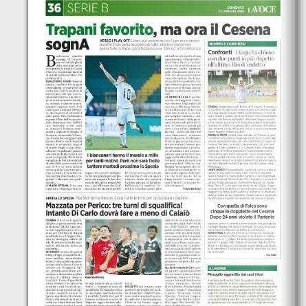 Trapani favorito, ma ora il Cesena sognA – La Voce di Romagna