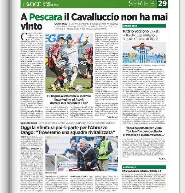 Dopo Ascoli Ragusa concederà il bis a Pescara? - La Voce di Romagna