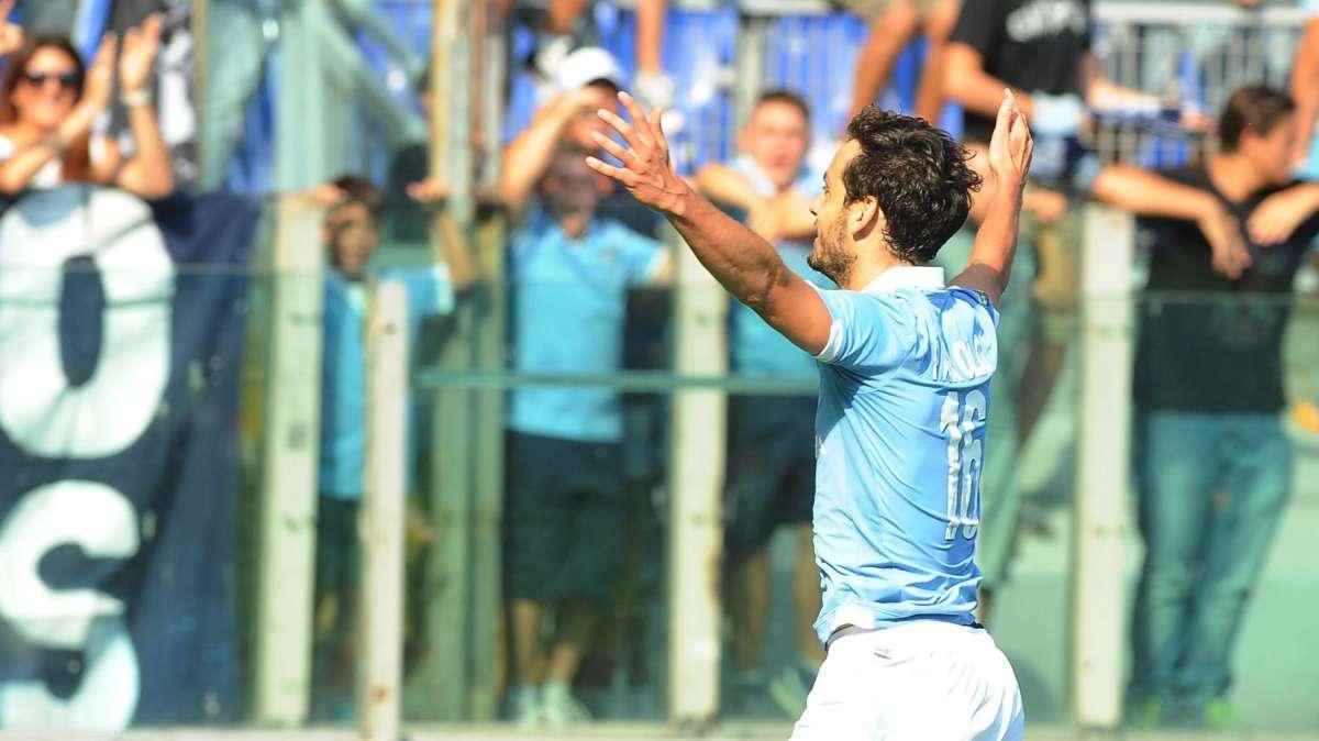 Parolo dopo il gol al Cesena