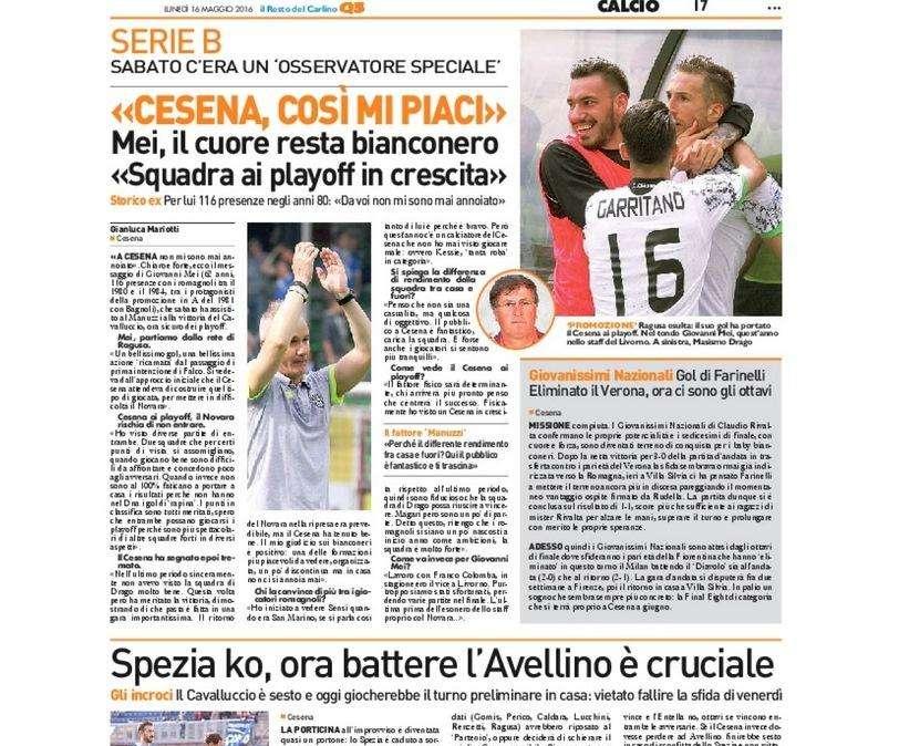 “Cesena, così mi piaci” – Il Resto del Carlino