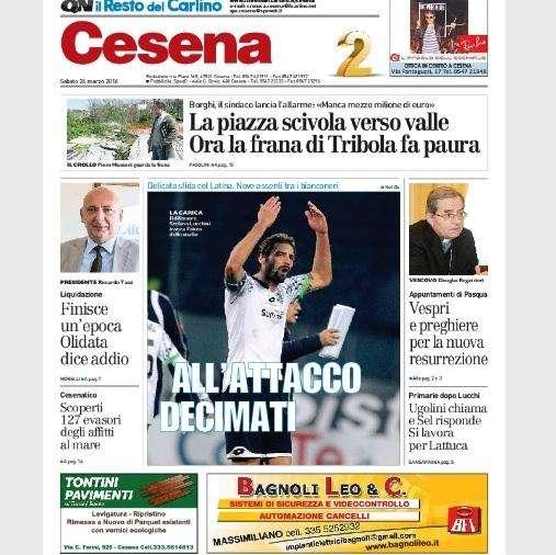 All’attacco decimati. Il Resto del Carlino