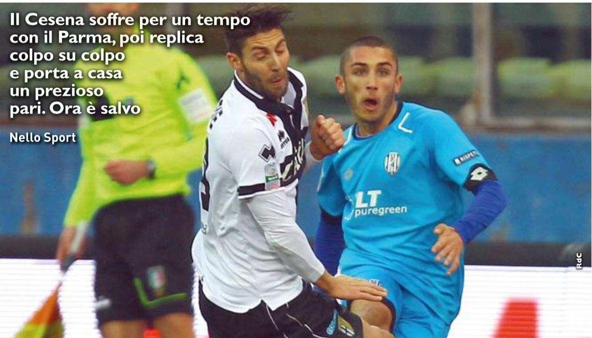 Il Resto del Carlino: "Il Parma sbatte sul fortino Cesena".