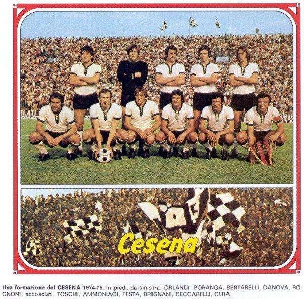 Cesena nell'album Panini (1974-75)