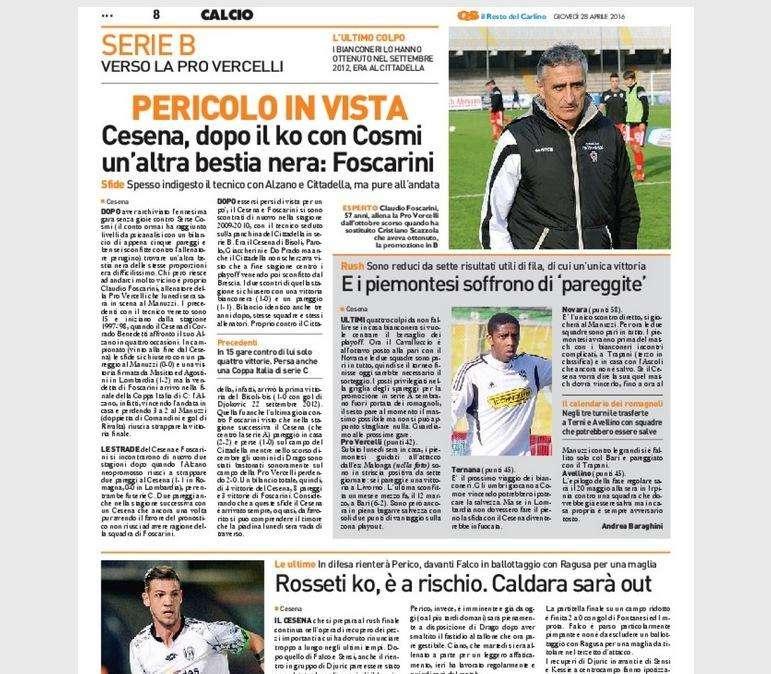 Pericolo in vista. Il Resto del Carlino