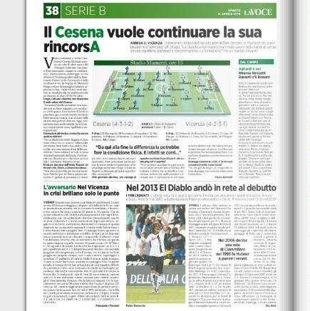 Il Cesena vuole continuare la sua corsA. La Voce di Romagna